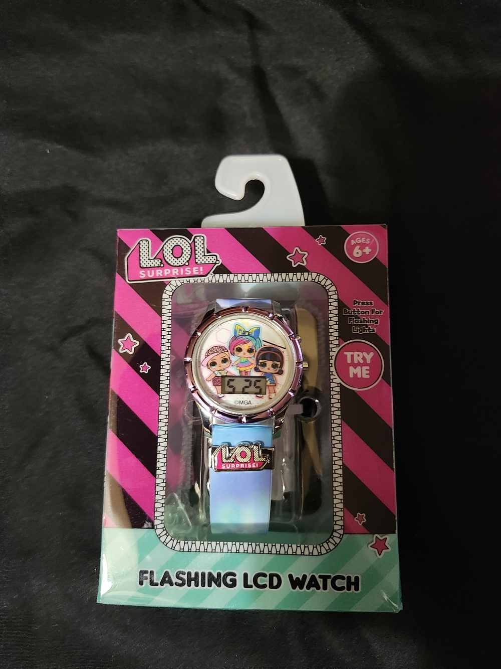 L.O.L. Surprise! Pink and Iridescent Kids Flashing LCD Watch